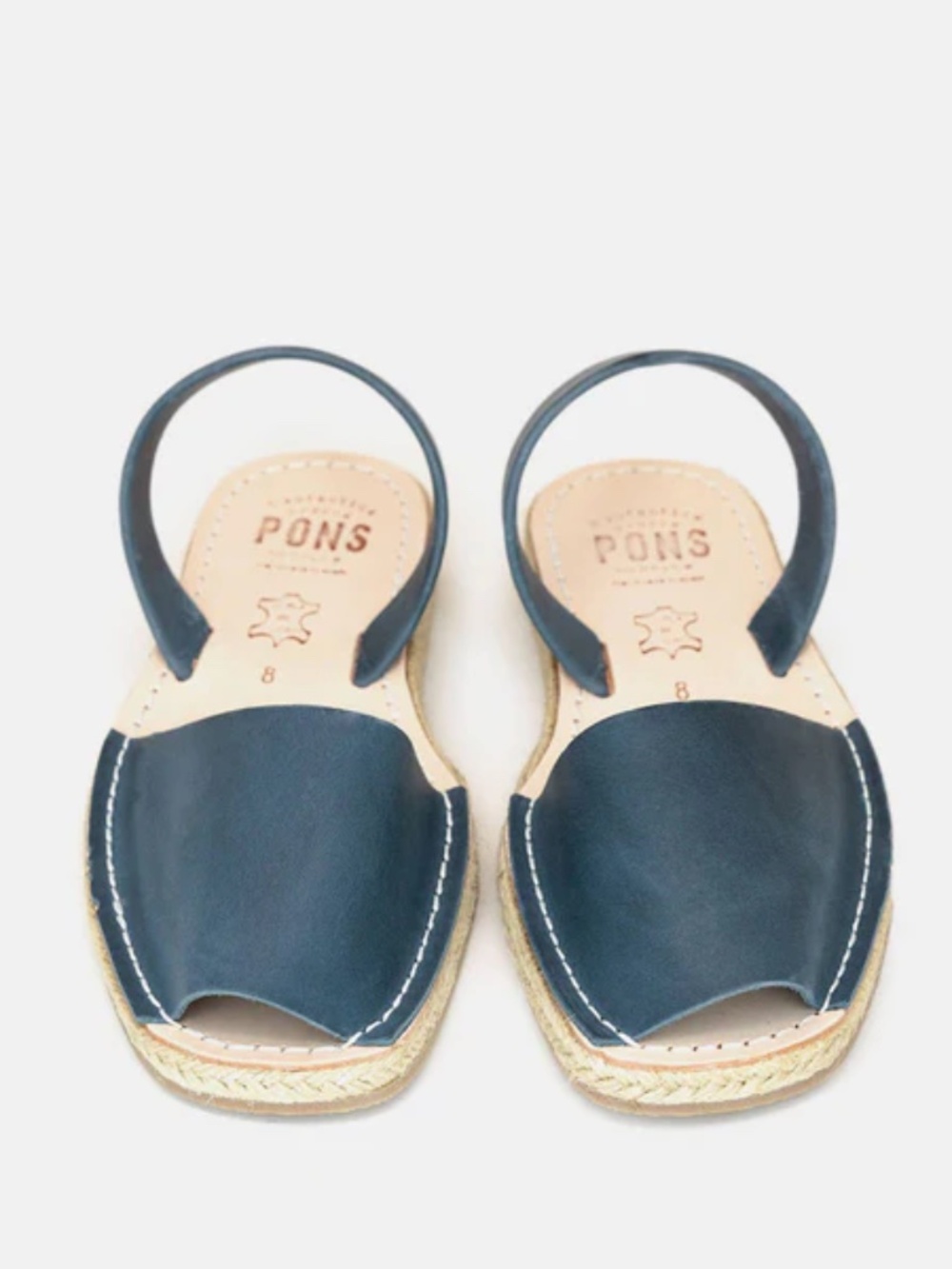 NIB Pons Classic Espadrille French Blue Size 9